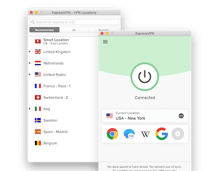 express vpn UI 界面